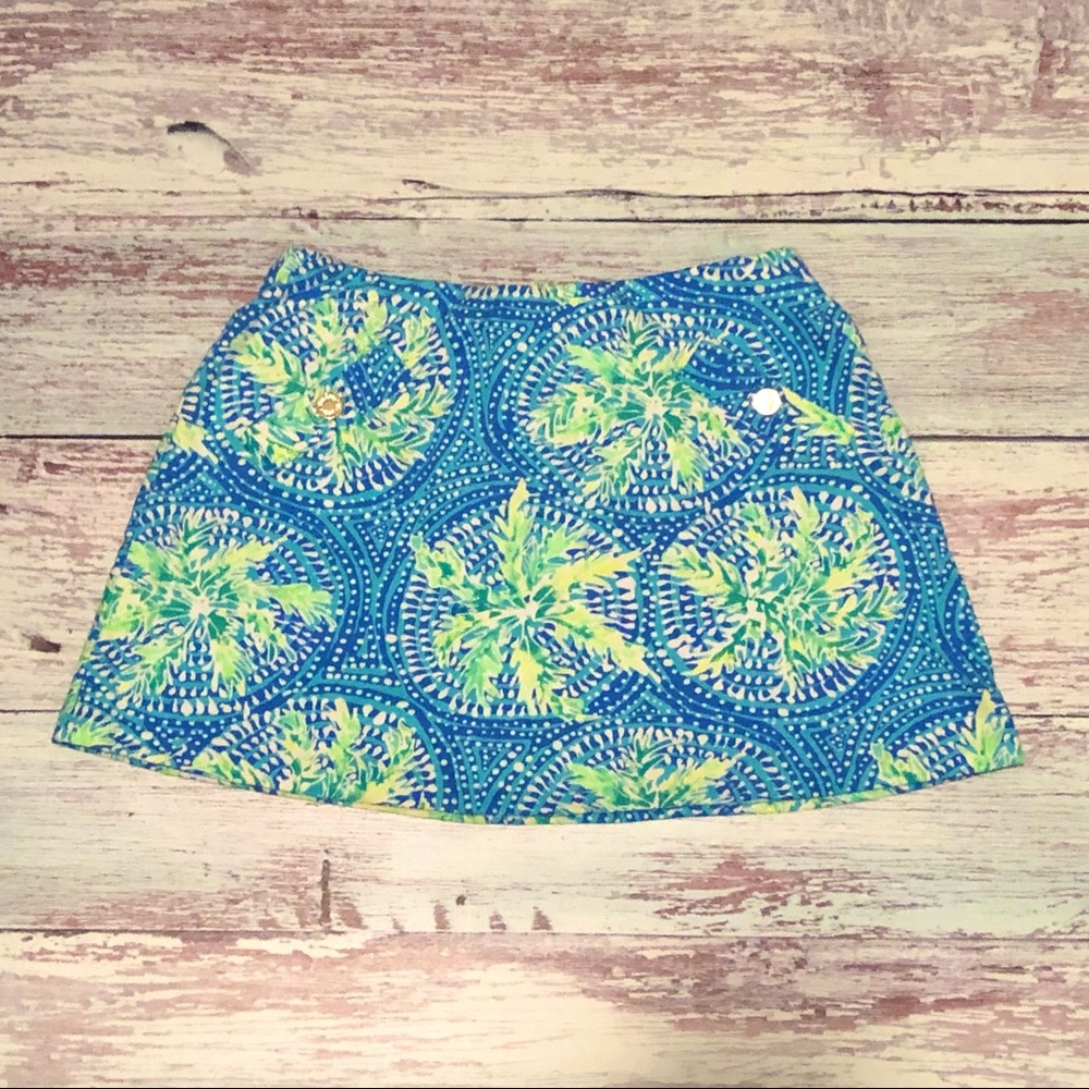 SOLD Lilly Pulitzer Blue Madison Skort Size S EUC